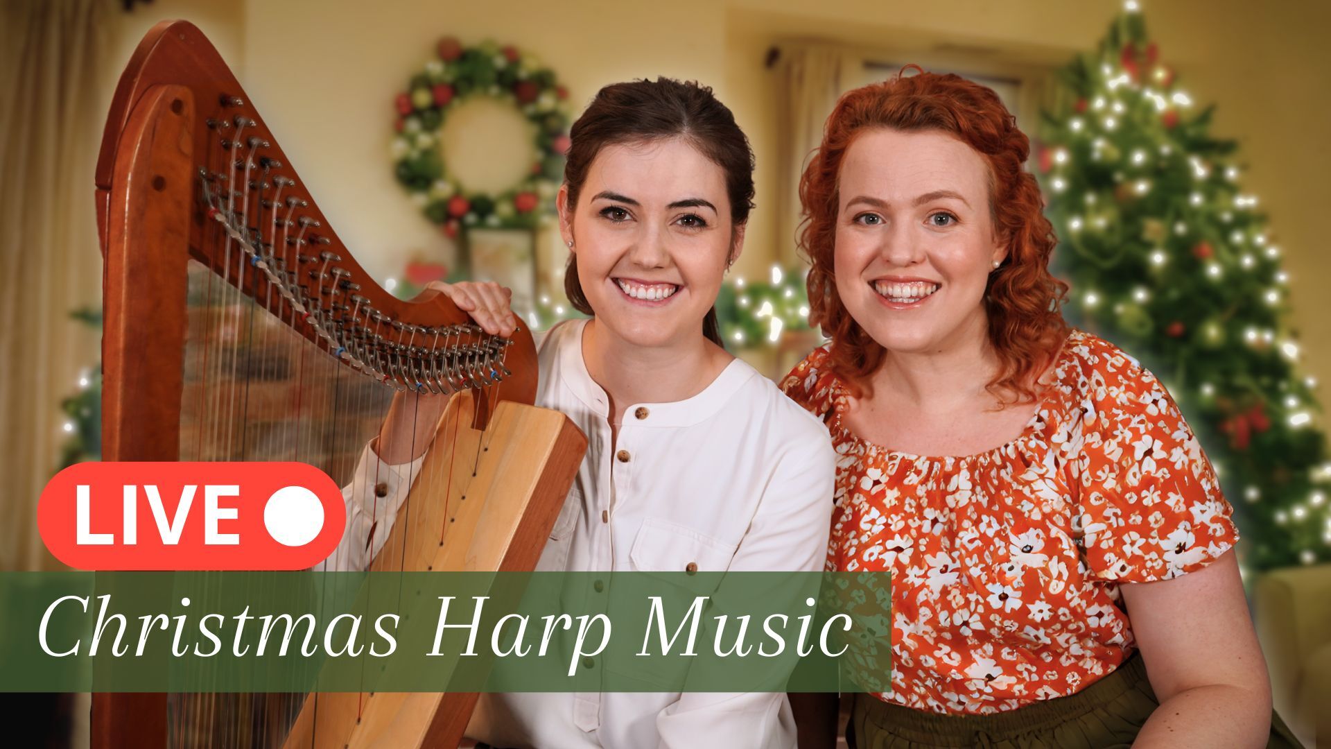 YouTube Livestream - Live Christmas Harp Music! - Dateful